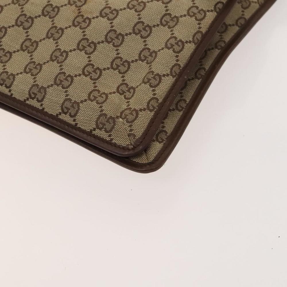 GUCCI GG Canvas Shoulder Bag Brown Silver 019 0489 Auth ki5690 - Picture 8 of 16